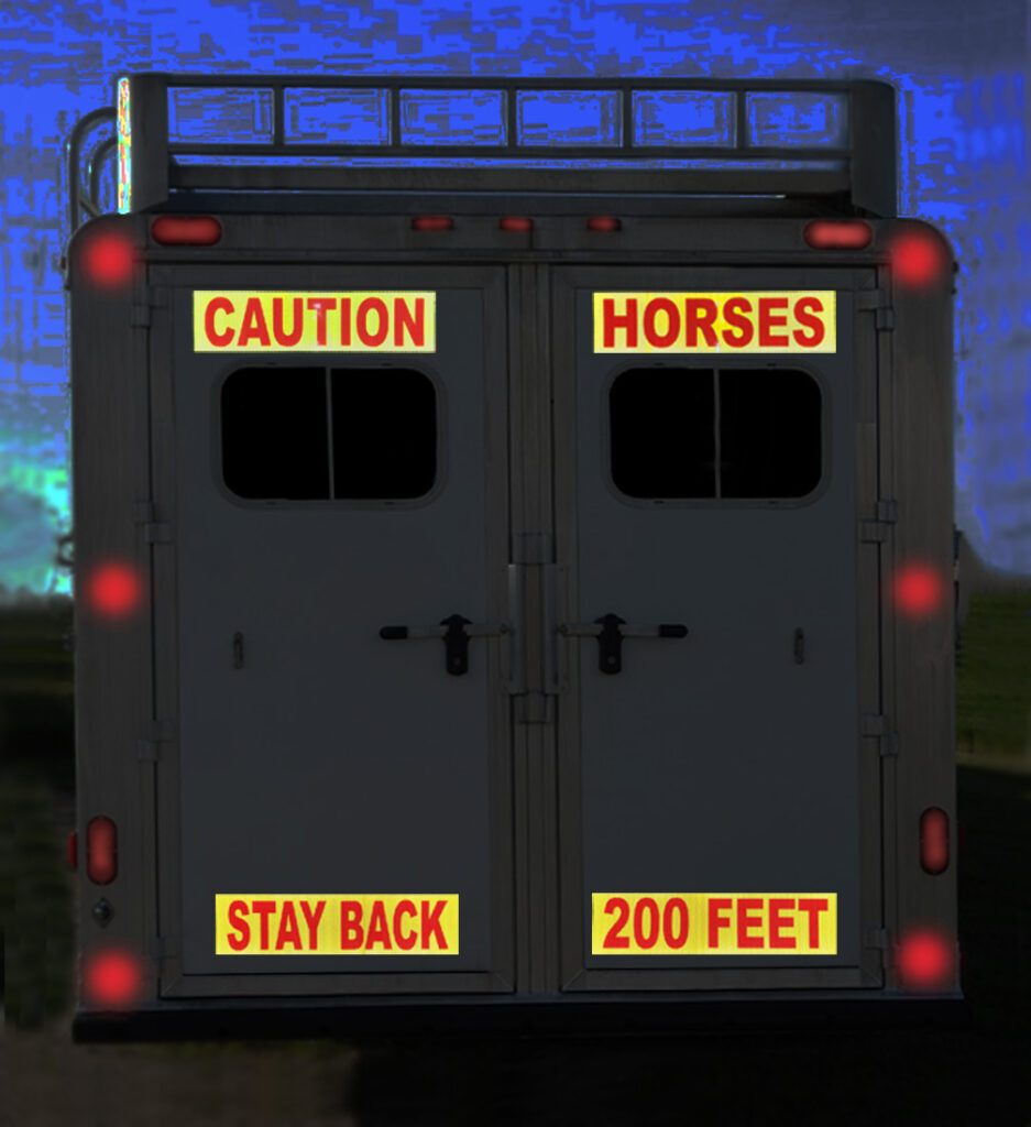 horse trailer reflective conspicuity