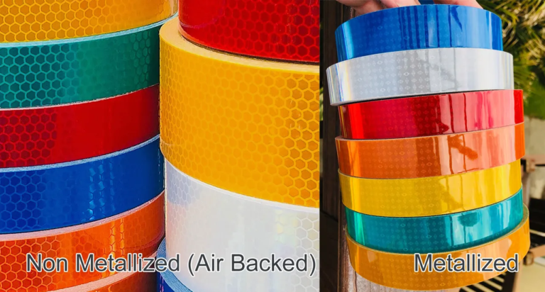 metallized versus non metallized reflective tape