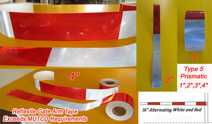 rga rail gate arm reflective tape