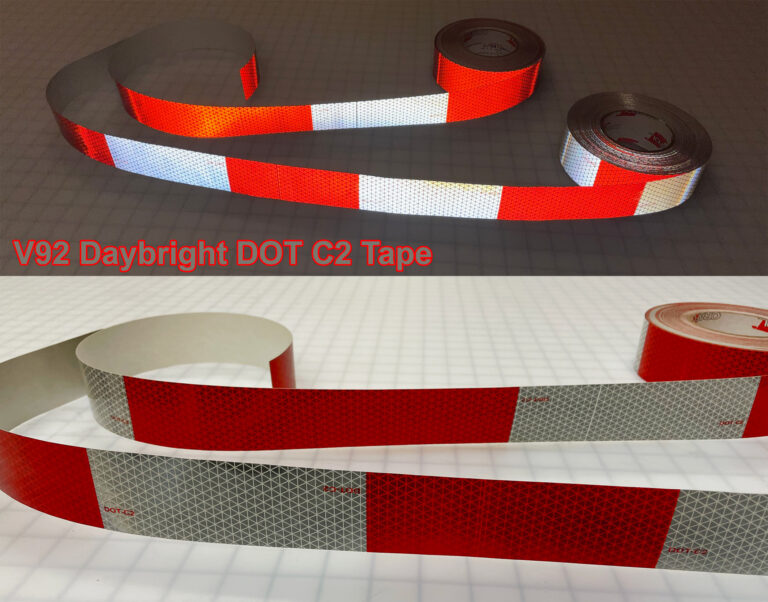dot c2 oralite truck tape red white