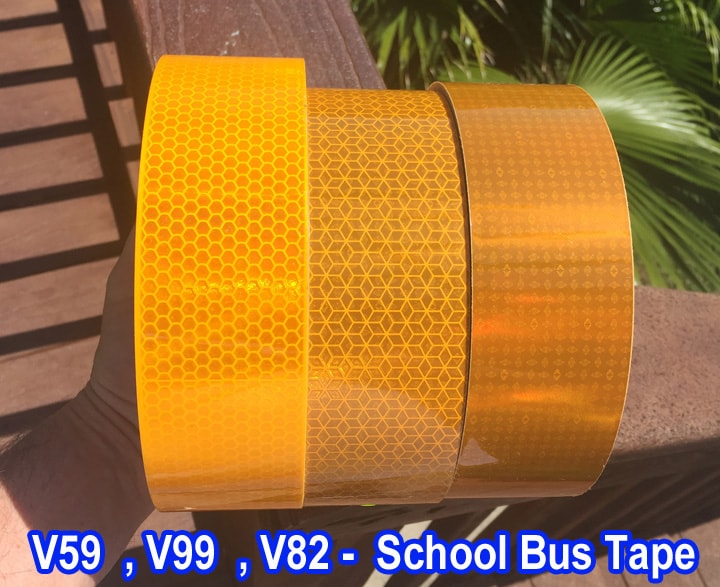 Oralite FMVSS certified school bus tape