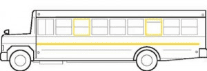school bus marking reflective tape