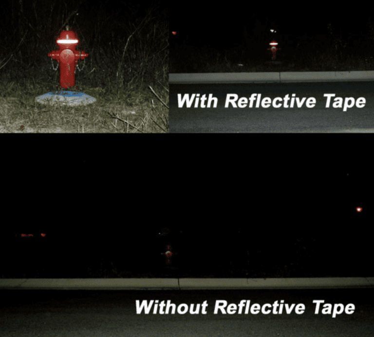 fire hydrant marking visibility reflective tape