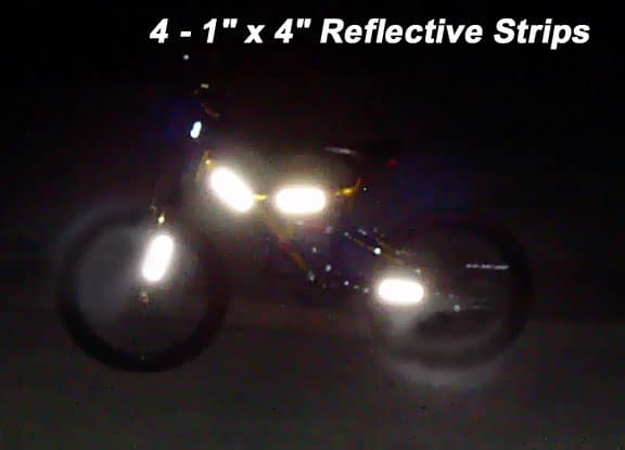 reflective tape for bikes bicycles motorcycles scooters