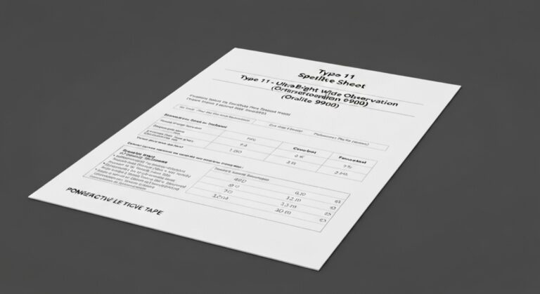 Type 11 – Ultra Bright Wide Observation (Oralite 9900) Spec Sheet