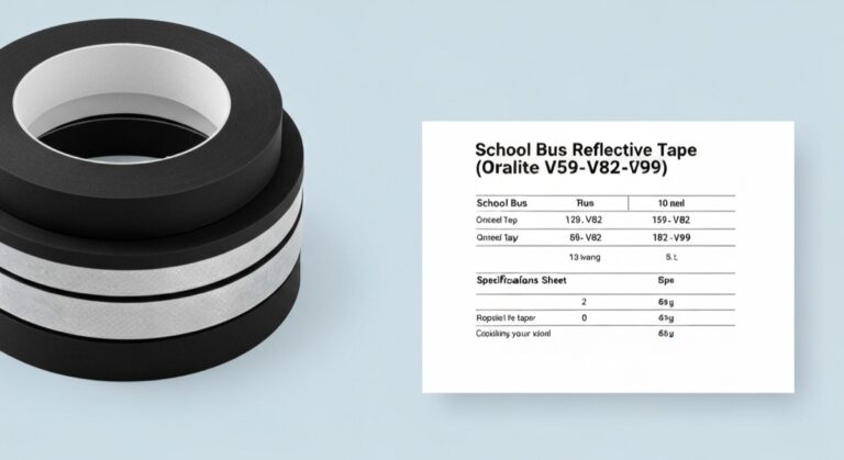 School Bus Reflective Tape (Oralite V59-V82-V99) Specifications Sheet